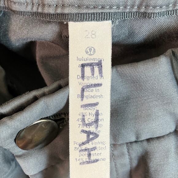 Lululemon Mens Pants Gray Commission Straight Leg Casual Stretch 28 - Picture 5 of 11